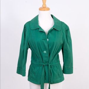 Green Peacoat Jacket